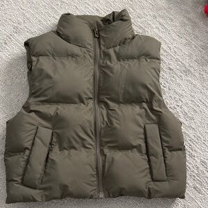 Zara Khaki Puffer Jacket